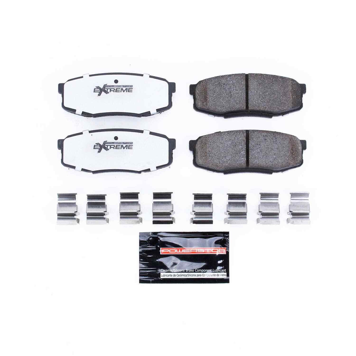 Front View of Rear Disc Brake Pad Set POWERSTOP Z36-1304