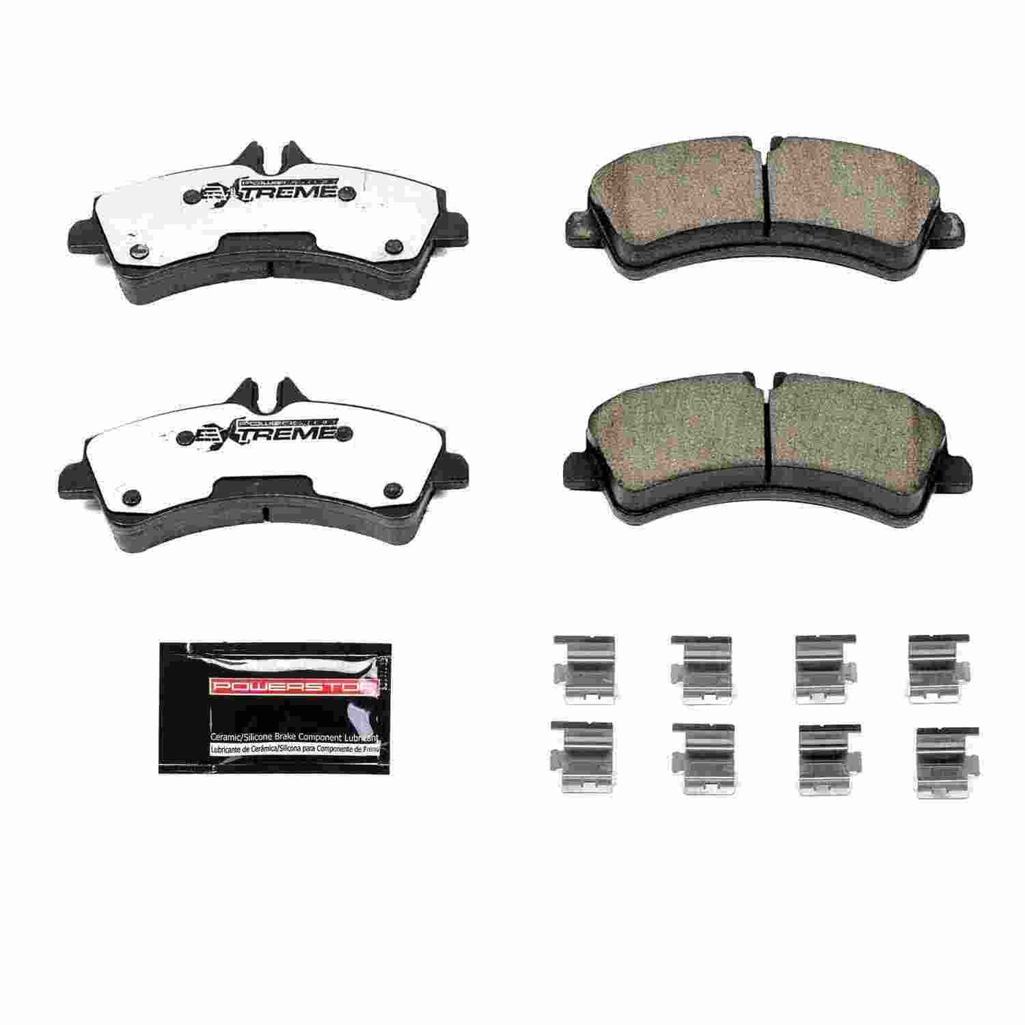 Front View of Rear Disc Brake Pad Set POWERSTOP Z36-1318