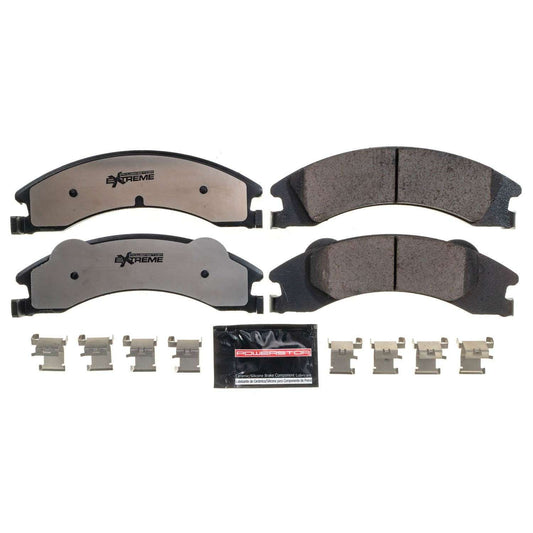 Front View of Rear Disc Brake Pad Set POWERSTOP Z36-1329