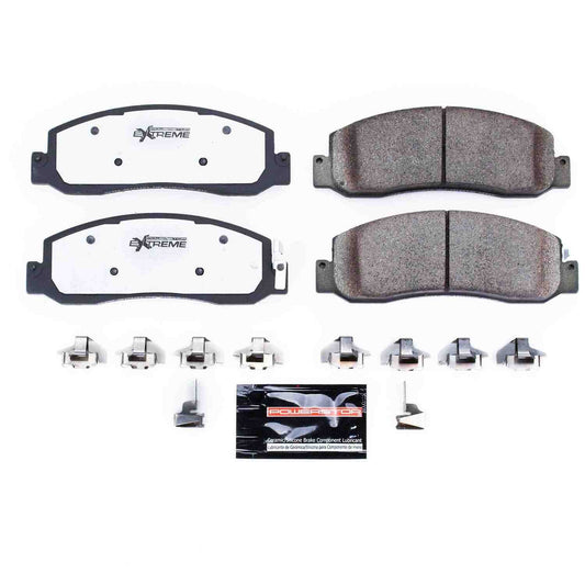 Front View of Front Disc Brake Pad Set POWERSTOP Z36-1333