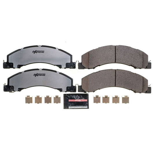 Front View of Rear Disc Brake Pad Set POWERSTOP Z36-1335