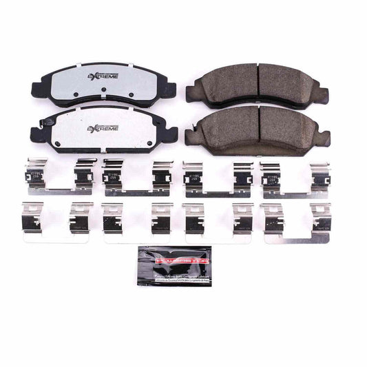 Front View of Front Disc Brake Pad Set POWERSTOP Z36-1367