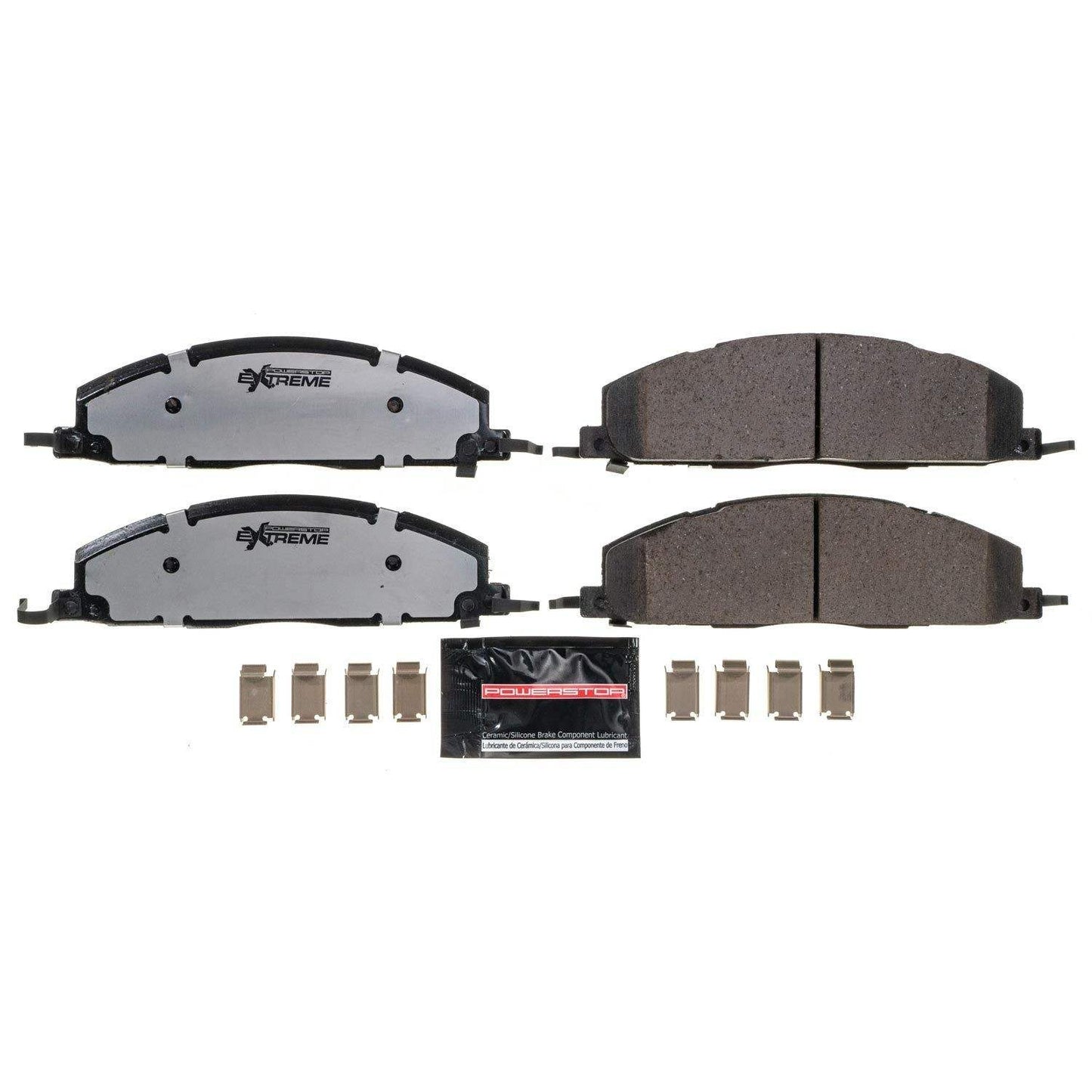 Front View of Rear Disc Brake Pad Set POWERSTOP Z36-1400