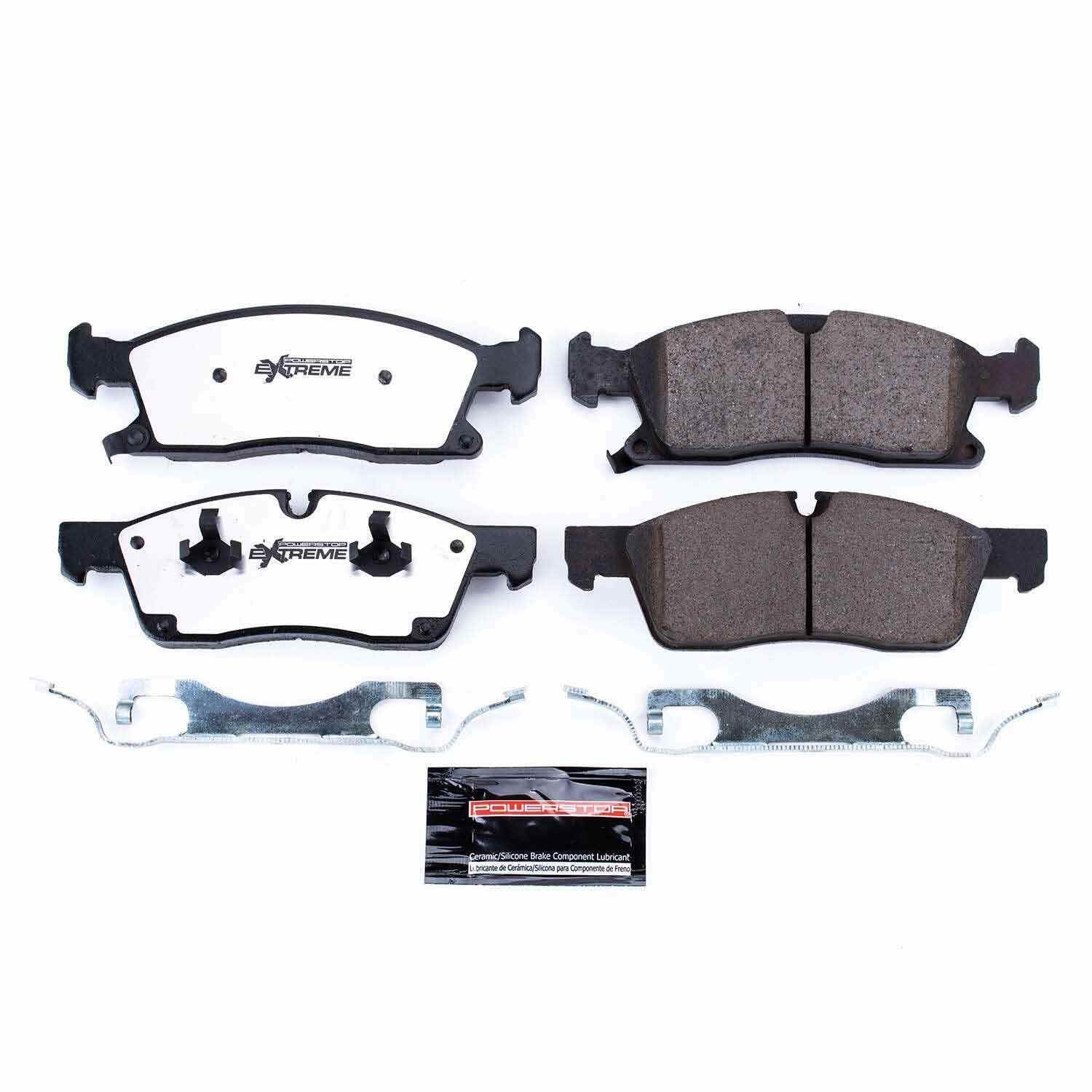 Front View of Front Disc Brake Pad Set POWERSTOP Z36-1455