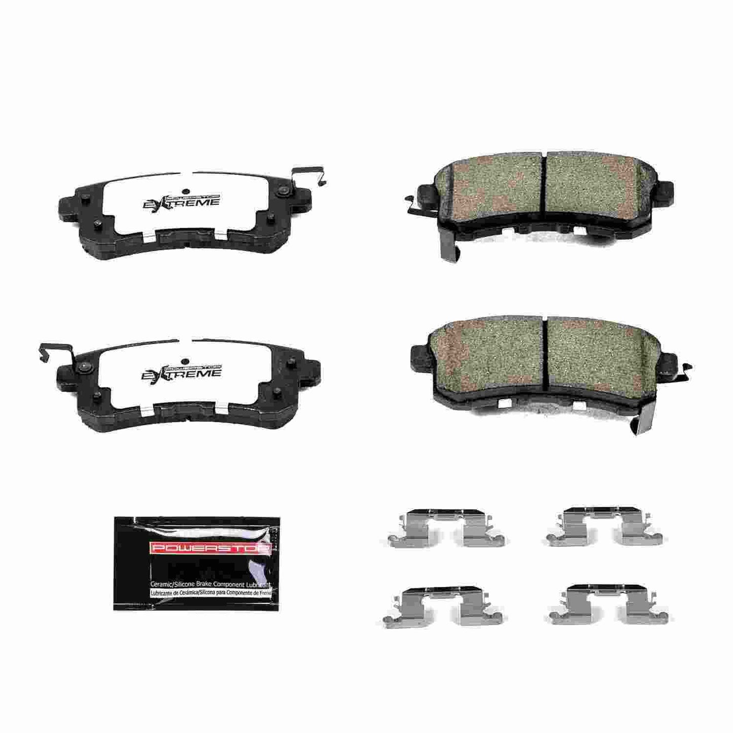 Front View of Rear Disc Brake Pad Set POWERSTOP Z36-1510