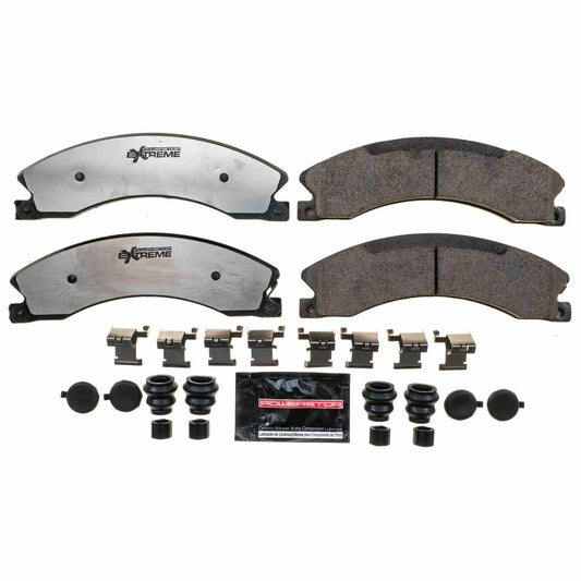 Front View of Front Disc Brake Pad Set POWERSTOP Z36-1565