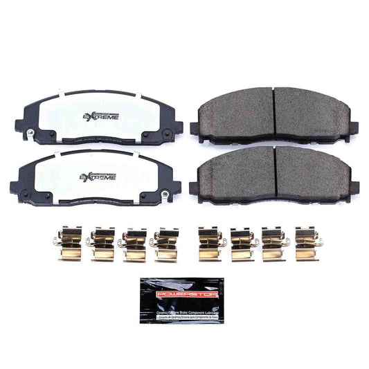 Front View of Front Disc Brake Pad Set POWERSTOP Z36-1589