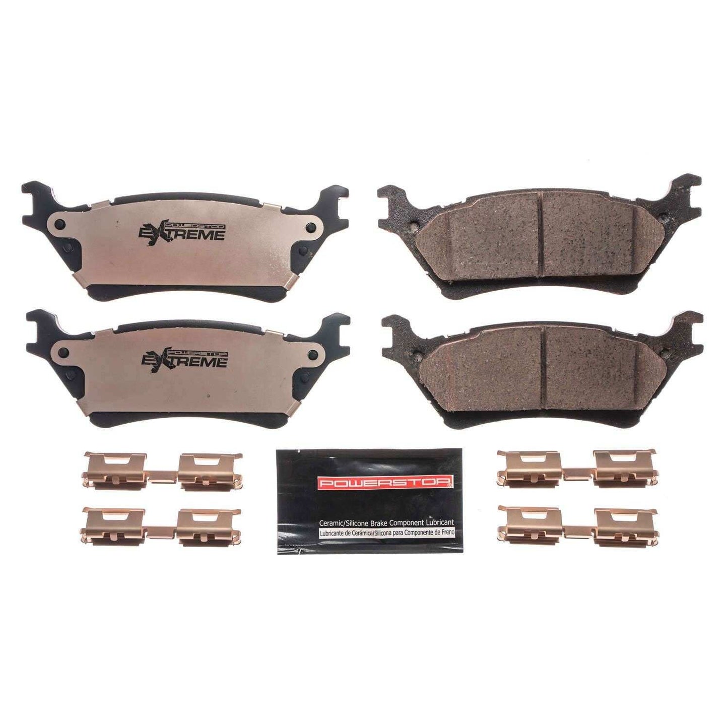 Front View of Rear Disc Brake Pad Set POWERSTOP Z36-1602