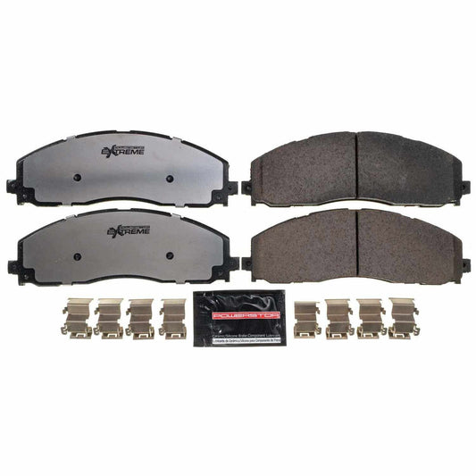 Front View of Front Disc Brake Pad Set POWERSTOP Z36-1680