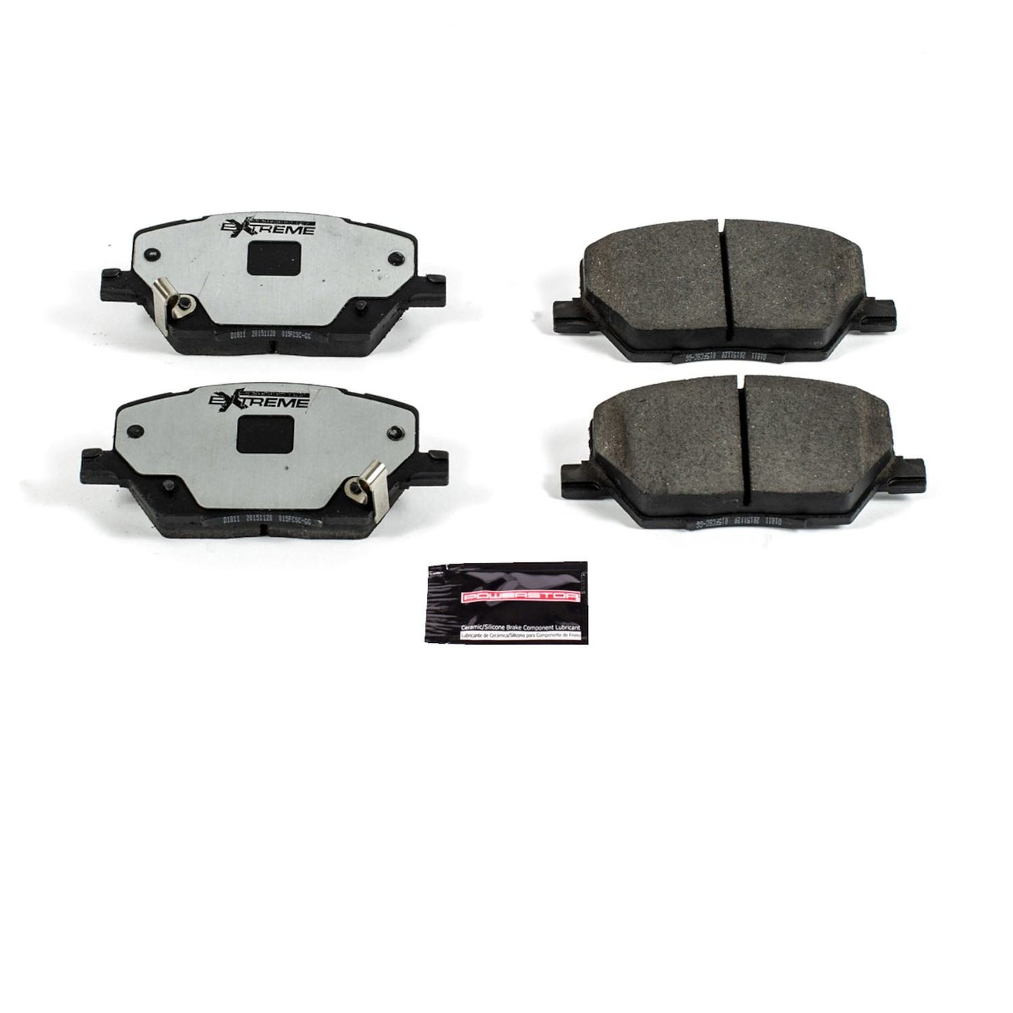 Front View of Front Disc Brake Pad Set POWERSTOP Z36-1811