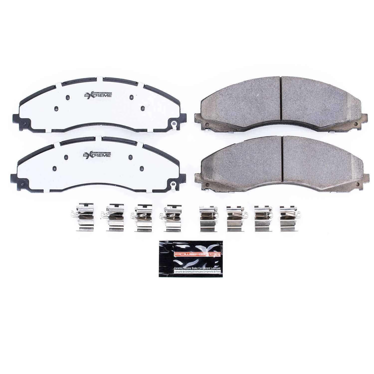 Front View of Front Disc Brake Pad Set POWERSTOP Z36-2018