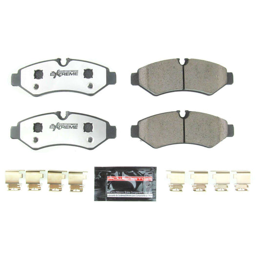 Front View of Rear Disc Brake Pad Set POWERSTOP Z36-2201