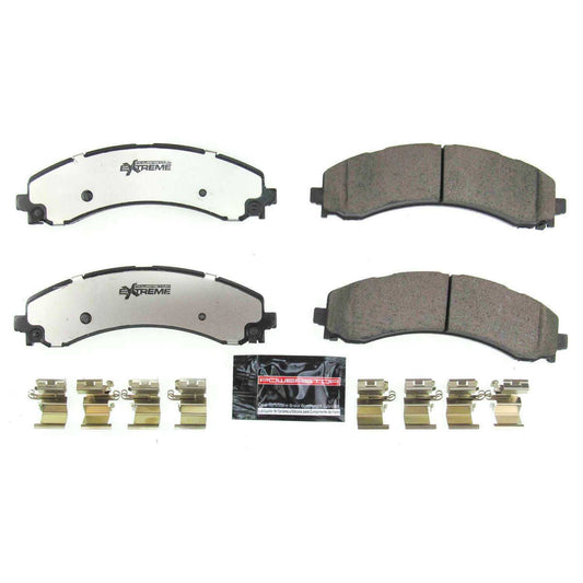 Front View of Rear Disc Brake Pad Set POWERSTOP Z36-2224