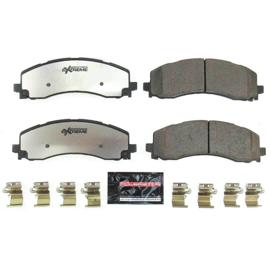 Front View of Rear Disc Brake Pad Set POWERSTOP Z36-2225