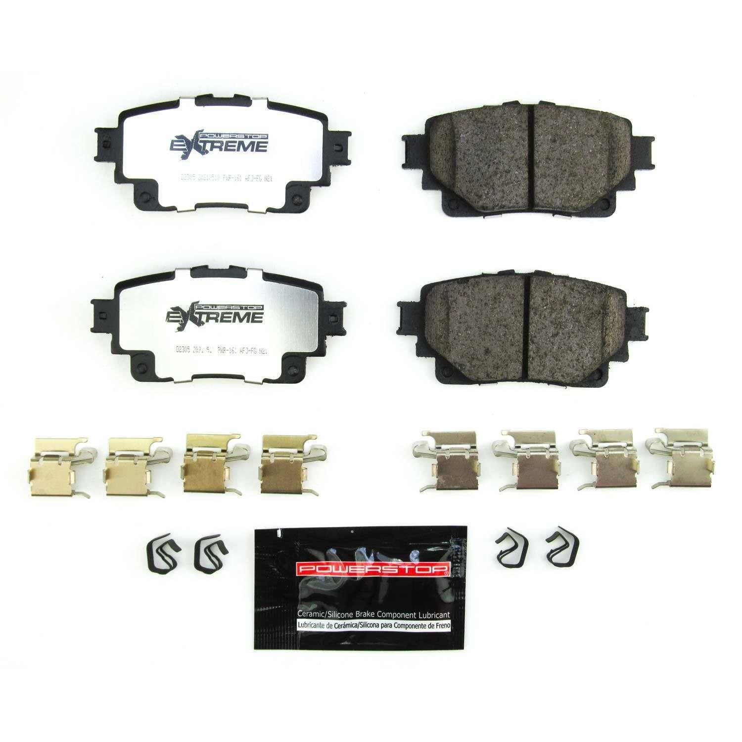 Front View of Rear Disc Brake Pad Set POWERSTOP Z36-2305