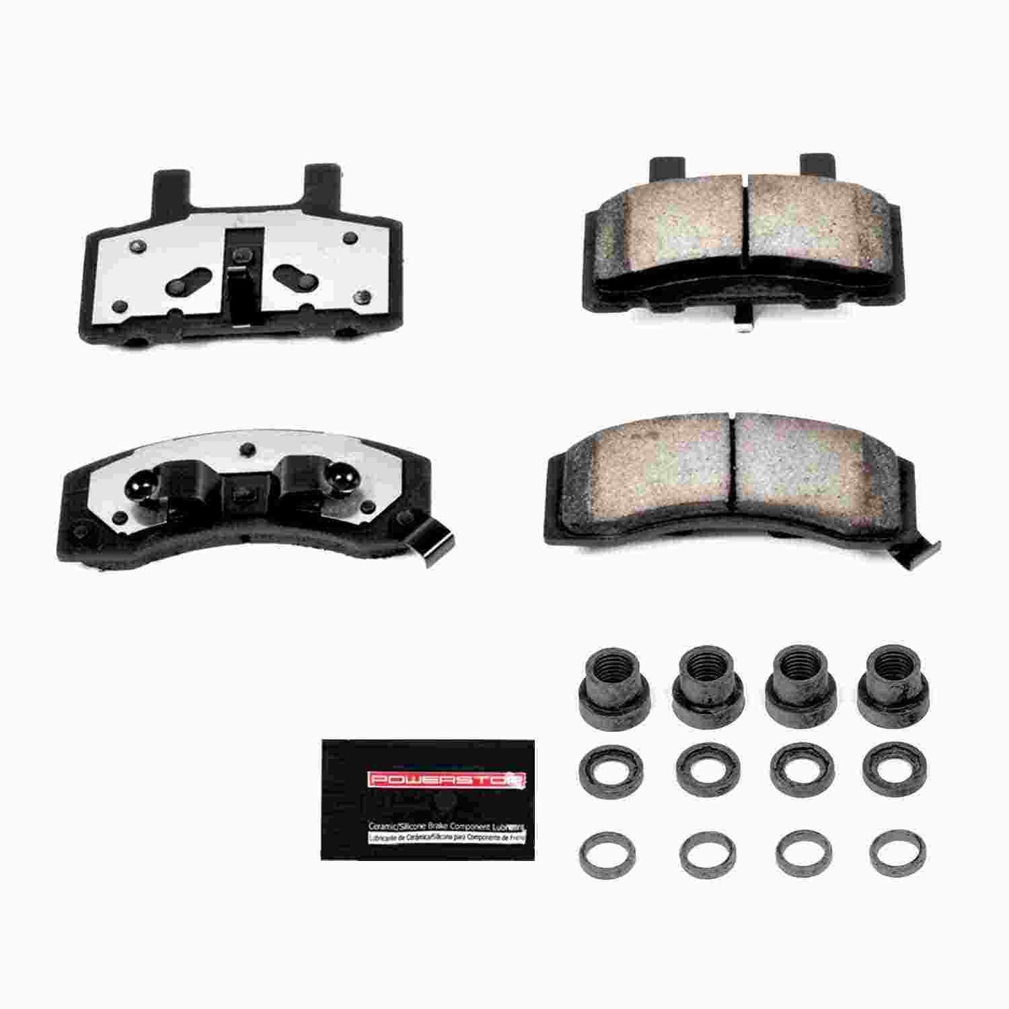 Front View of Front Disc Brake Pad Set POWERSTOP Z36-370