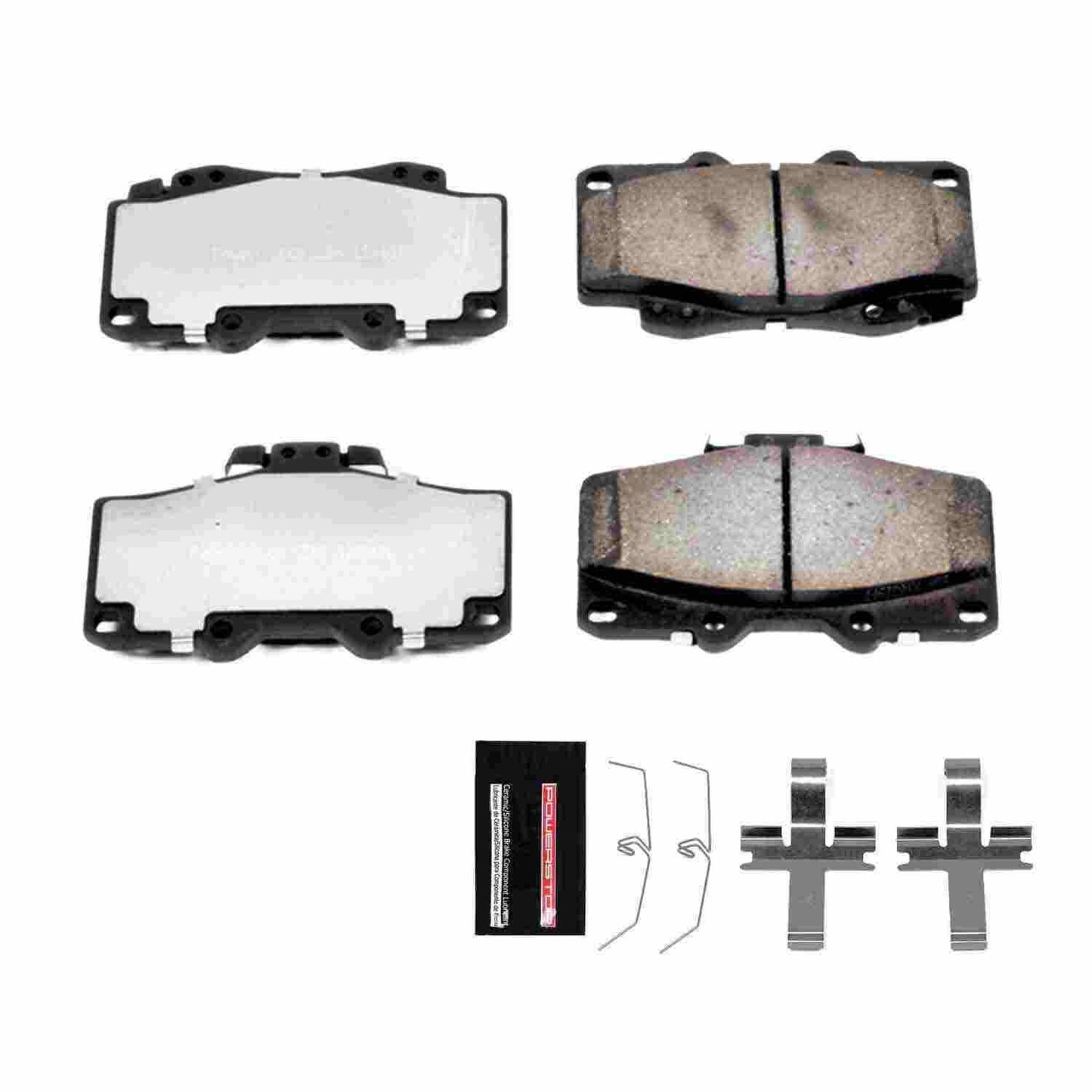 Front View of Front Disc Brake Pad Set POWERSTOP Z36-436