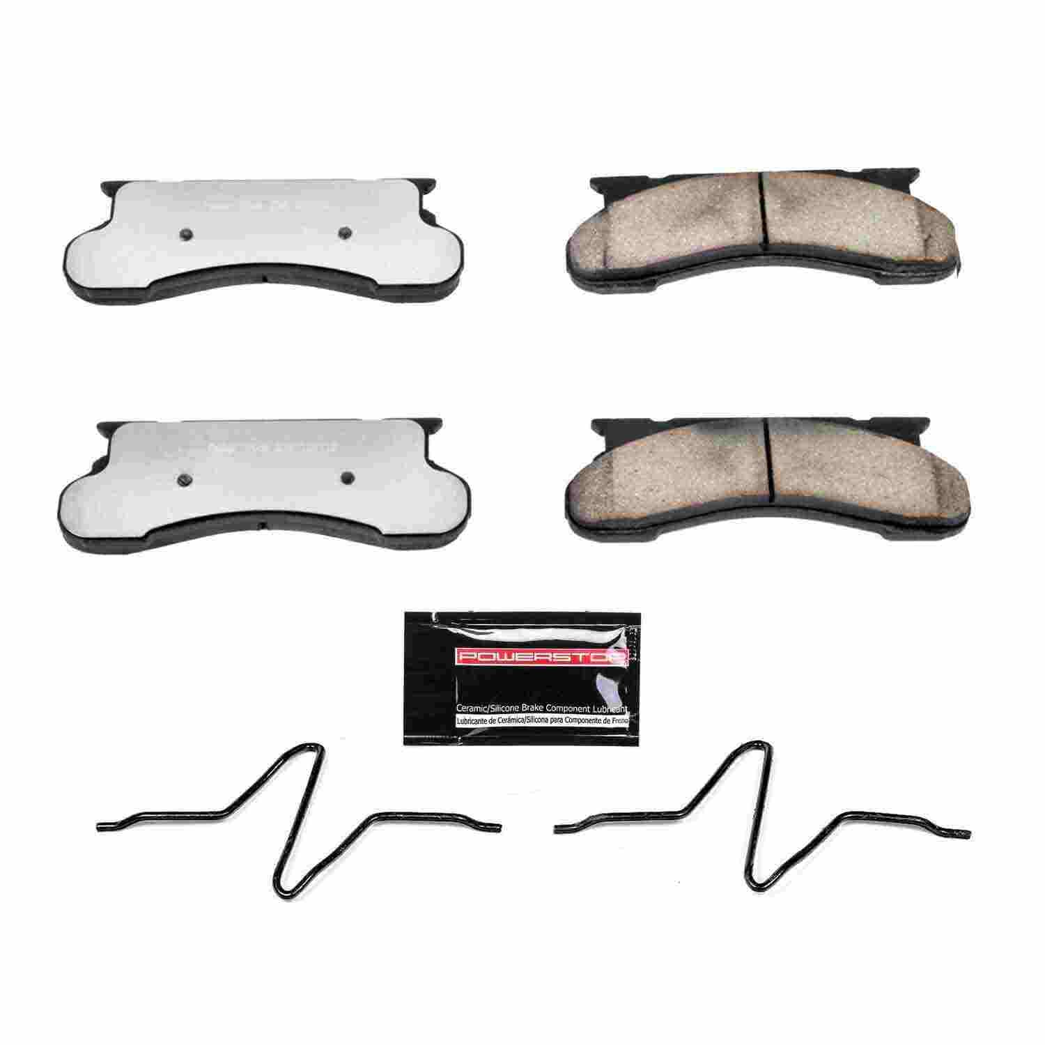 Front View of Front Disc Brake Pad Set POWERSTOP Z36-450