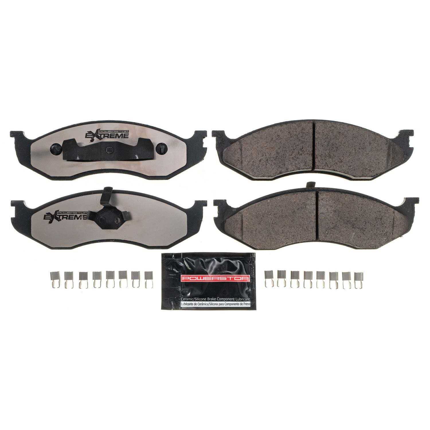 Front View of Front Disc Brake Pad Set POWERSTOP Z36-477