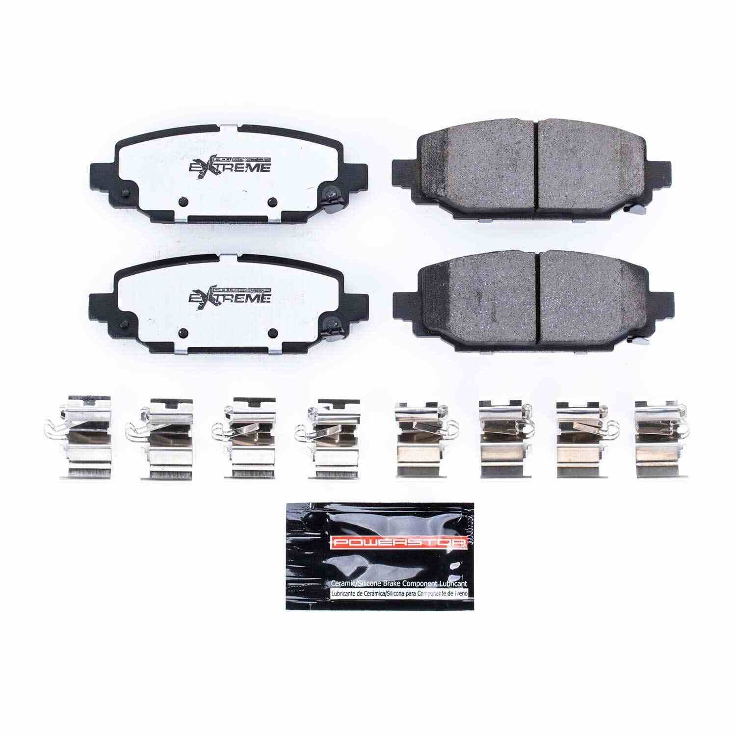 Front View of Rear Disc Brake Pad Set POWERSTOP Z36-6005