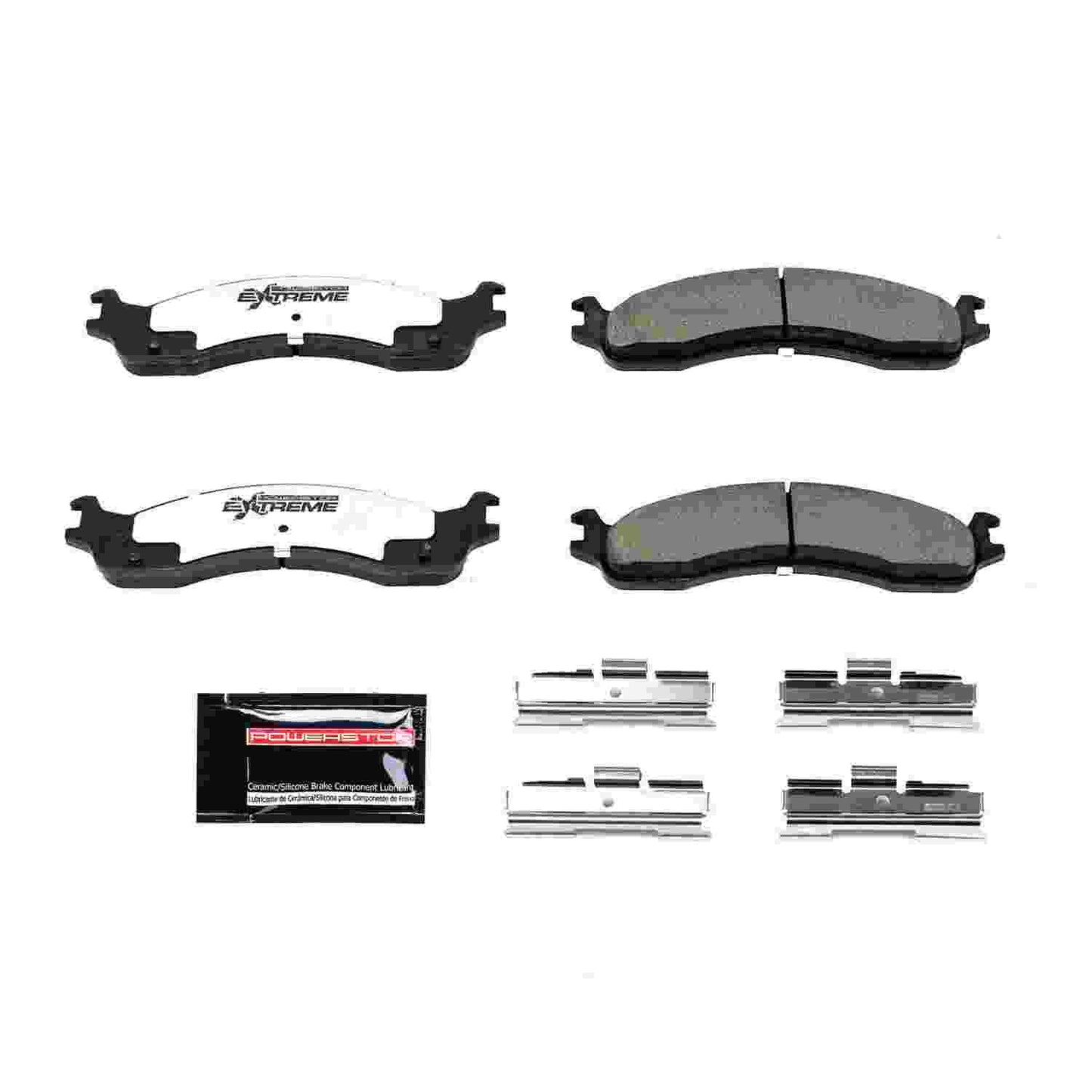 Front View of Front Disc Brake Pad Set POWERSTOP Z36-655A