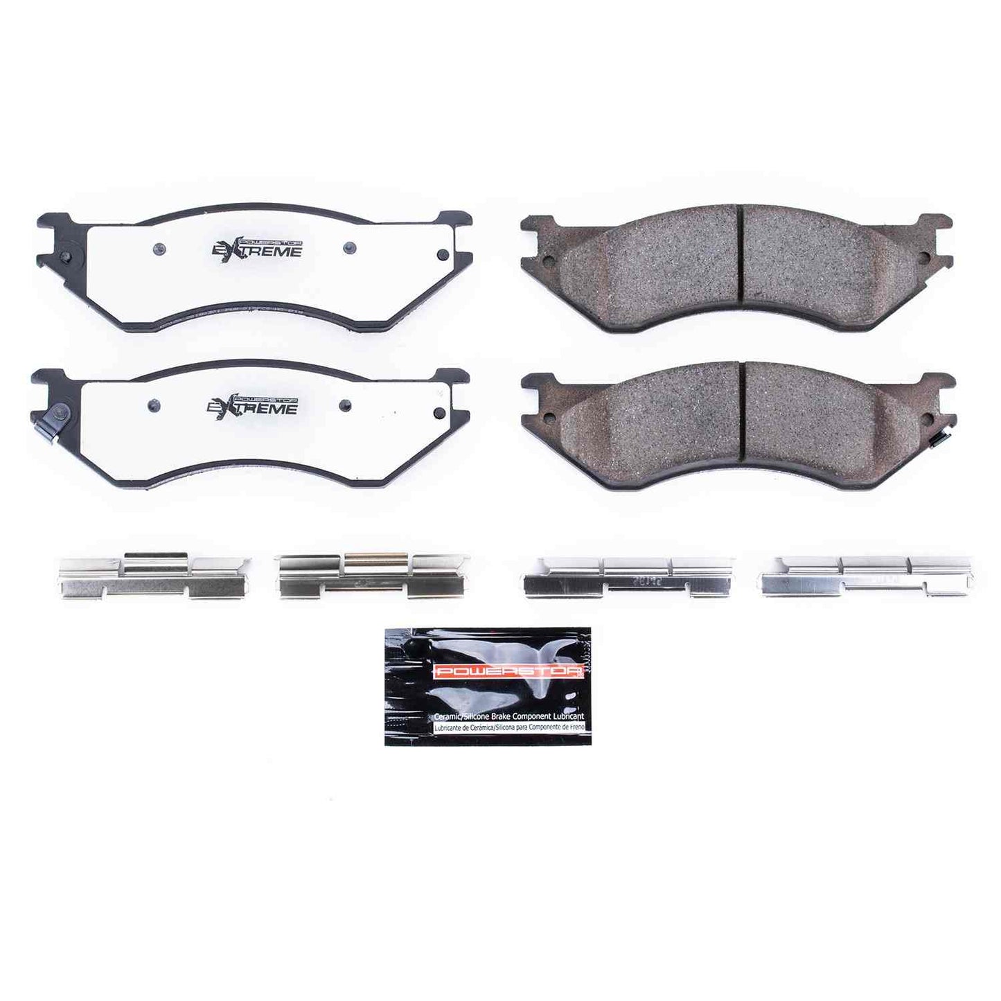 Front View of Rear Disc Brake Pad Set POWERSTOP Z36-702A