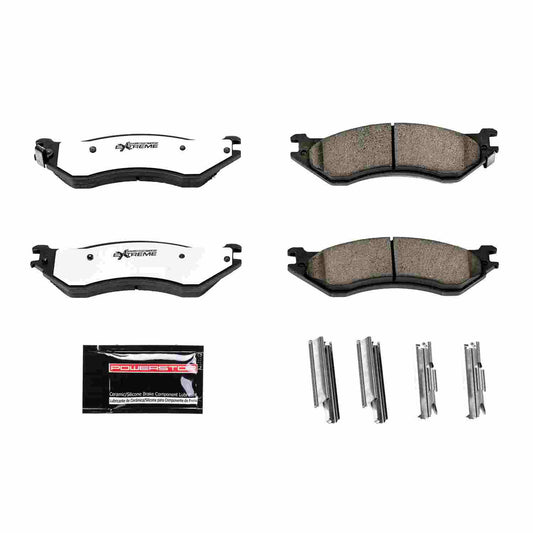 Front View of Front Disc Brake Pad Set POWERSTOP Z36-702