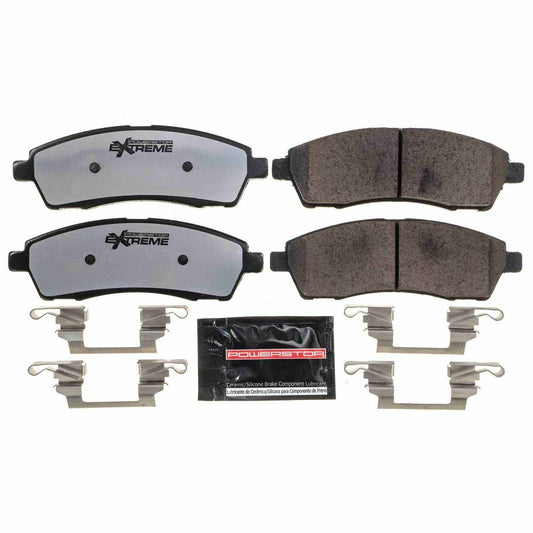 Front View of Rear Disc Brake Pad Set POWERSTOP Z36-757