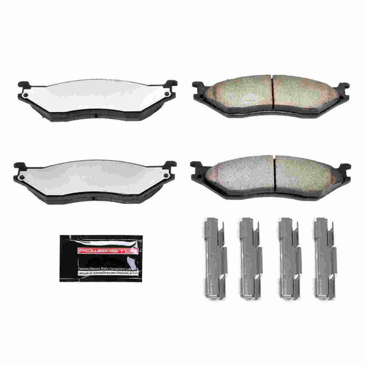 Front View of Rear Disc Brake Pad Set POWERSTOP Z36-777