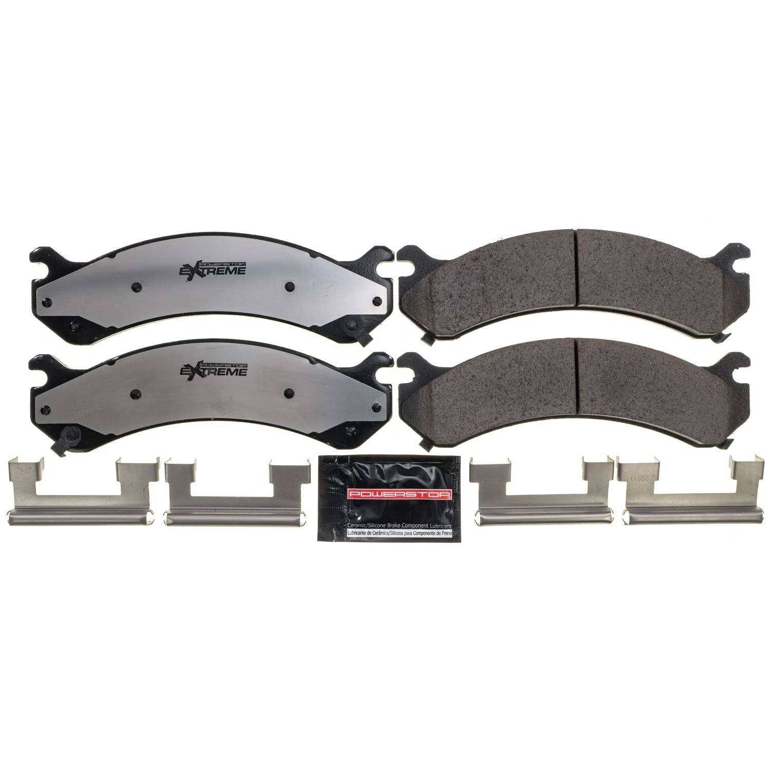 Front View of Front Disc Brake Pad Set POWERSTOP Z36-784