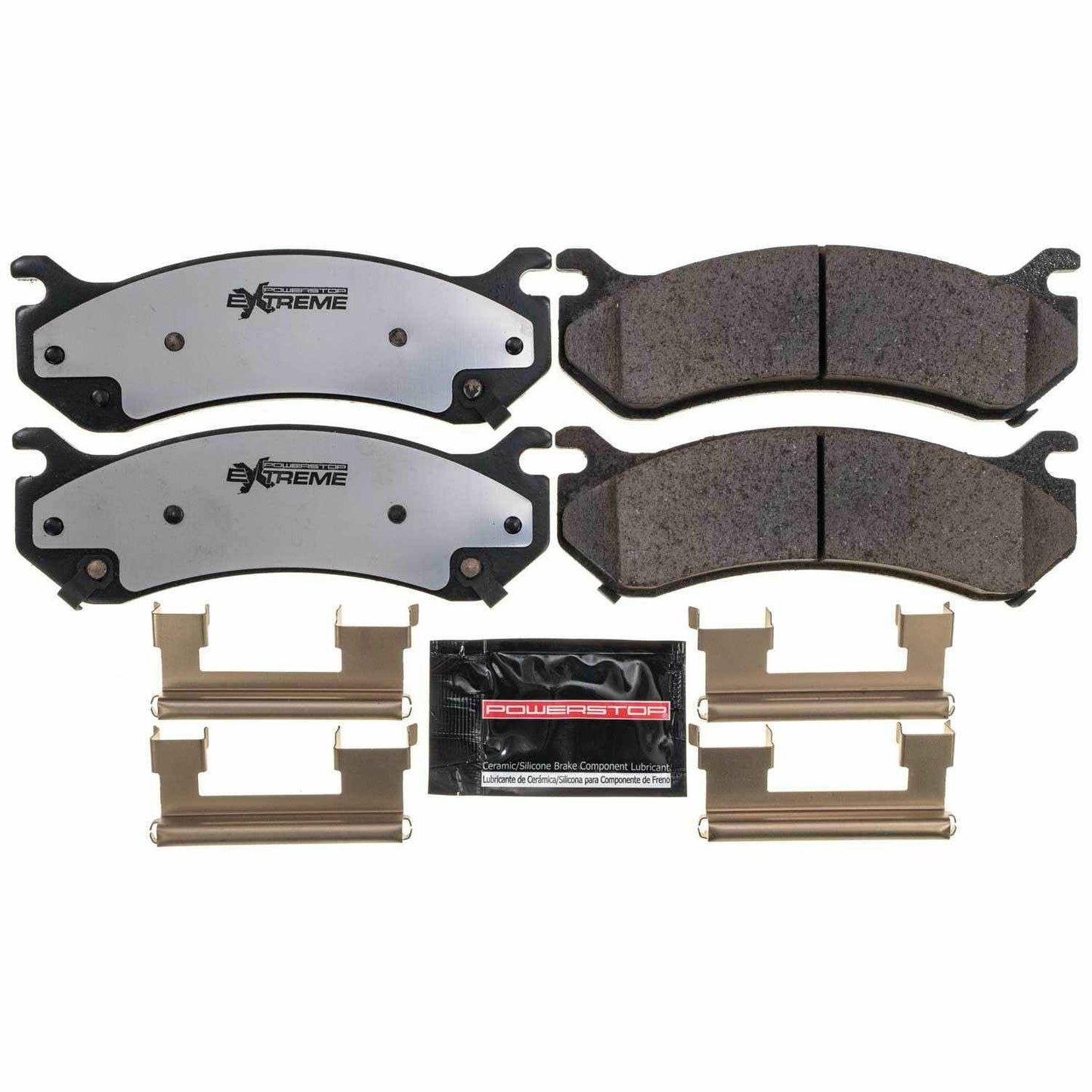 Front View of Front Disc Brake Pad Set POWERSTOP Z36-785