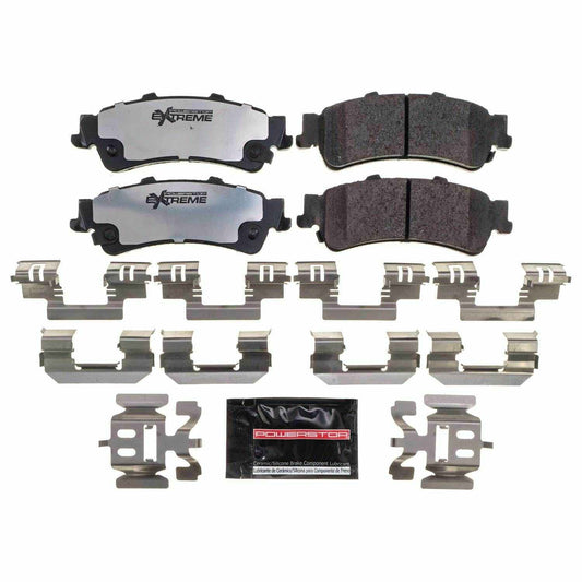 Front View of Rear Disc Brake Pad Set POWERSTOP Z36-792