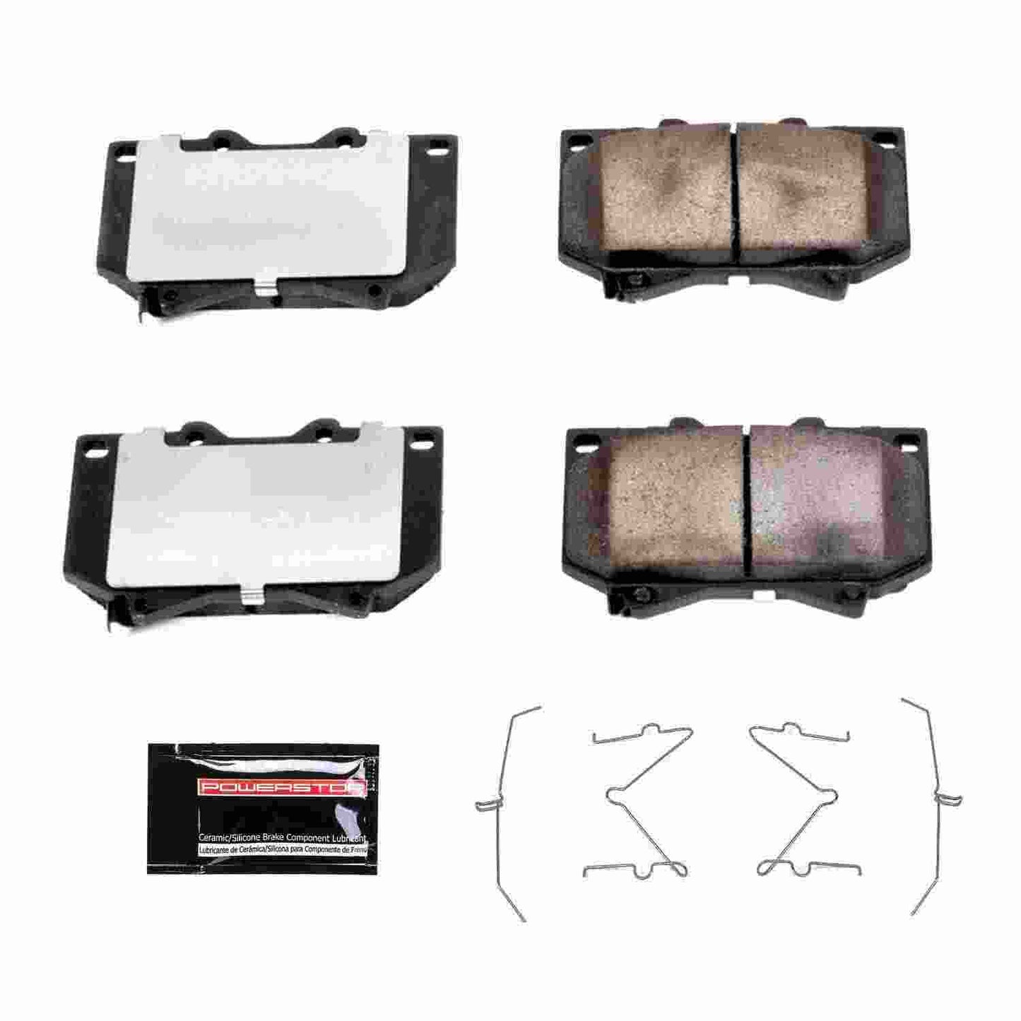 Front View of Front Disc Brake Pad Set POWERSTOP Z36-812