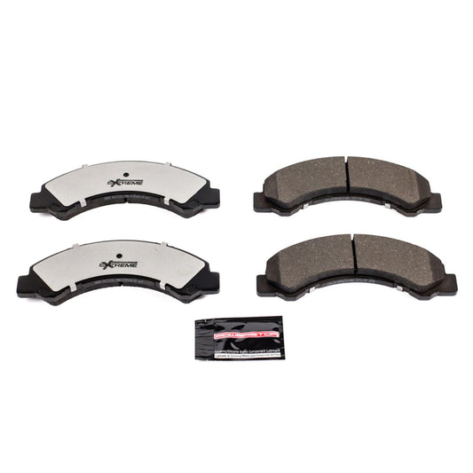 Front View of Front Disc Brake Pad Set POWERSTOP Z36-825