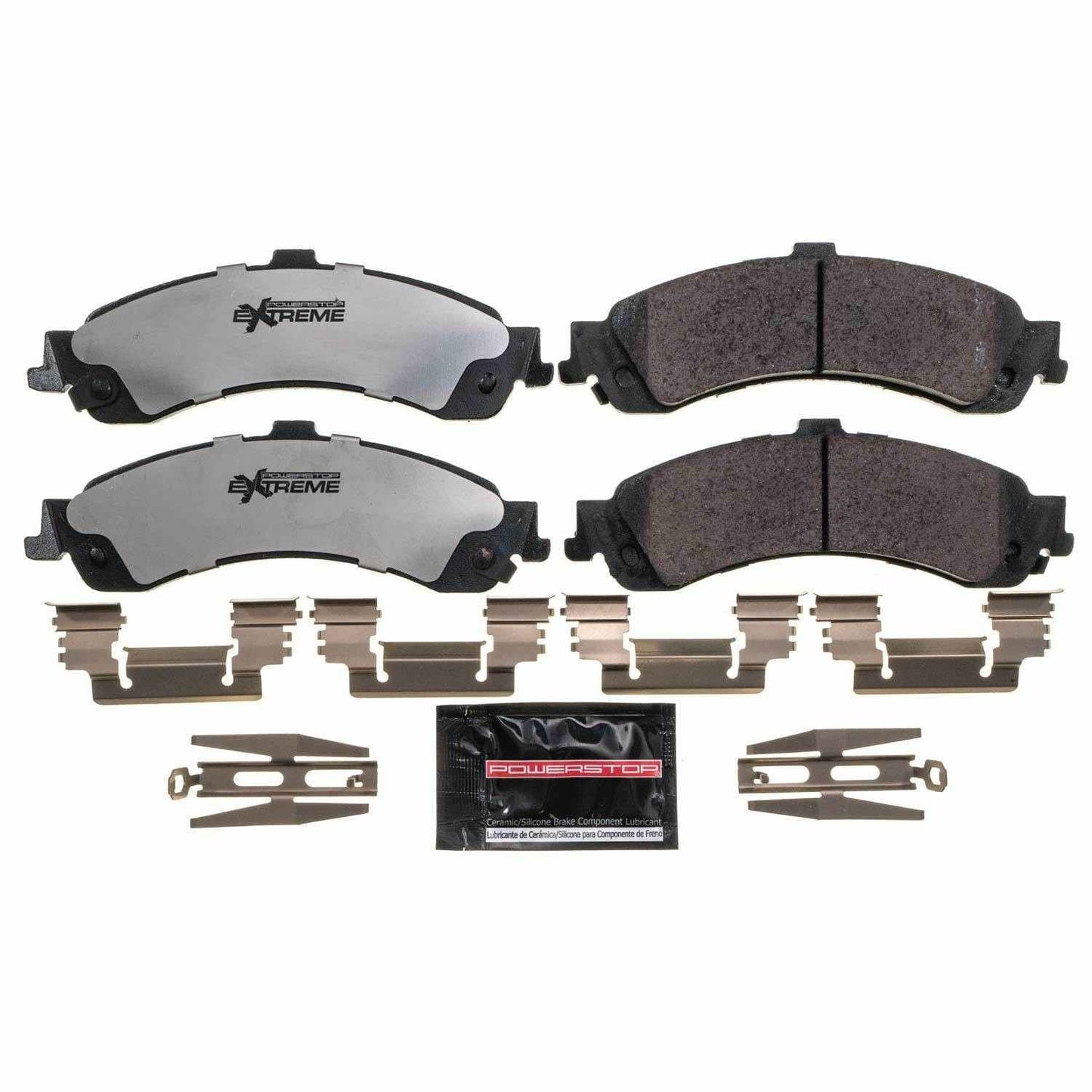 Front View of Rear Disc Brake Pad Set POWERSTOP Z36-834