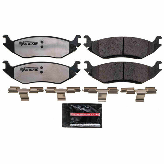 Front View of Rear Disc Brake Pad Set POWERSTOP Z36-898