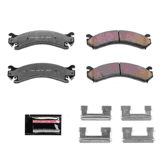 Front View of Rear Disc Brake Pad Set POWERSTOP Z36-909