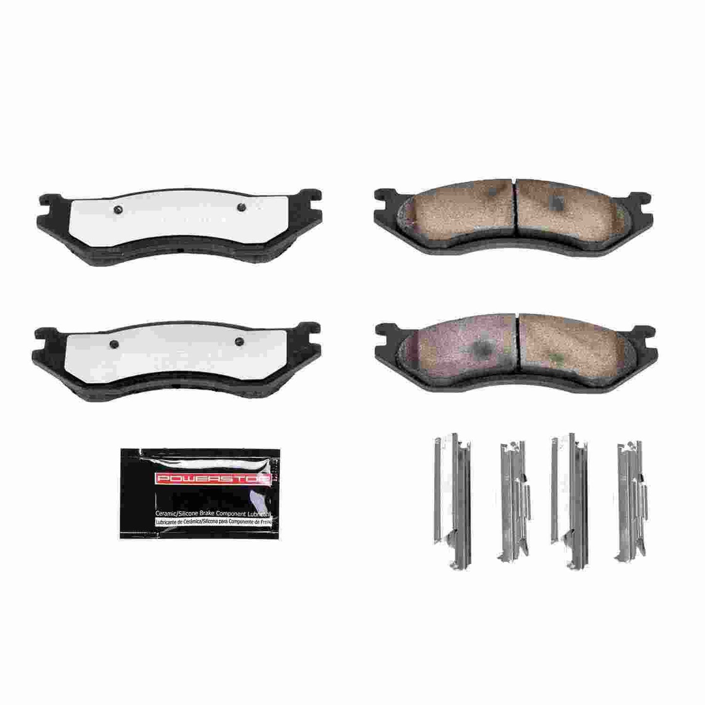 Front View of Front Disc Brake Pad Set POWERSTOP Z36-966