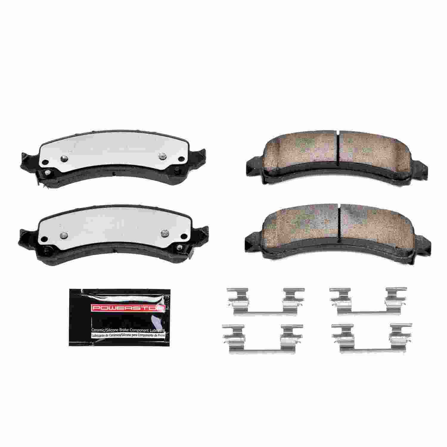 Front View of Rear Disc Brake Pad Set POWERSTOP Z36-974A