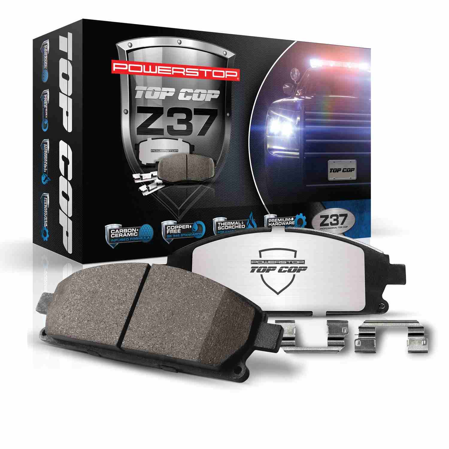 Kit View of Front Disc Brake Pad Set POWERSTOP Z37-1058