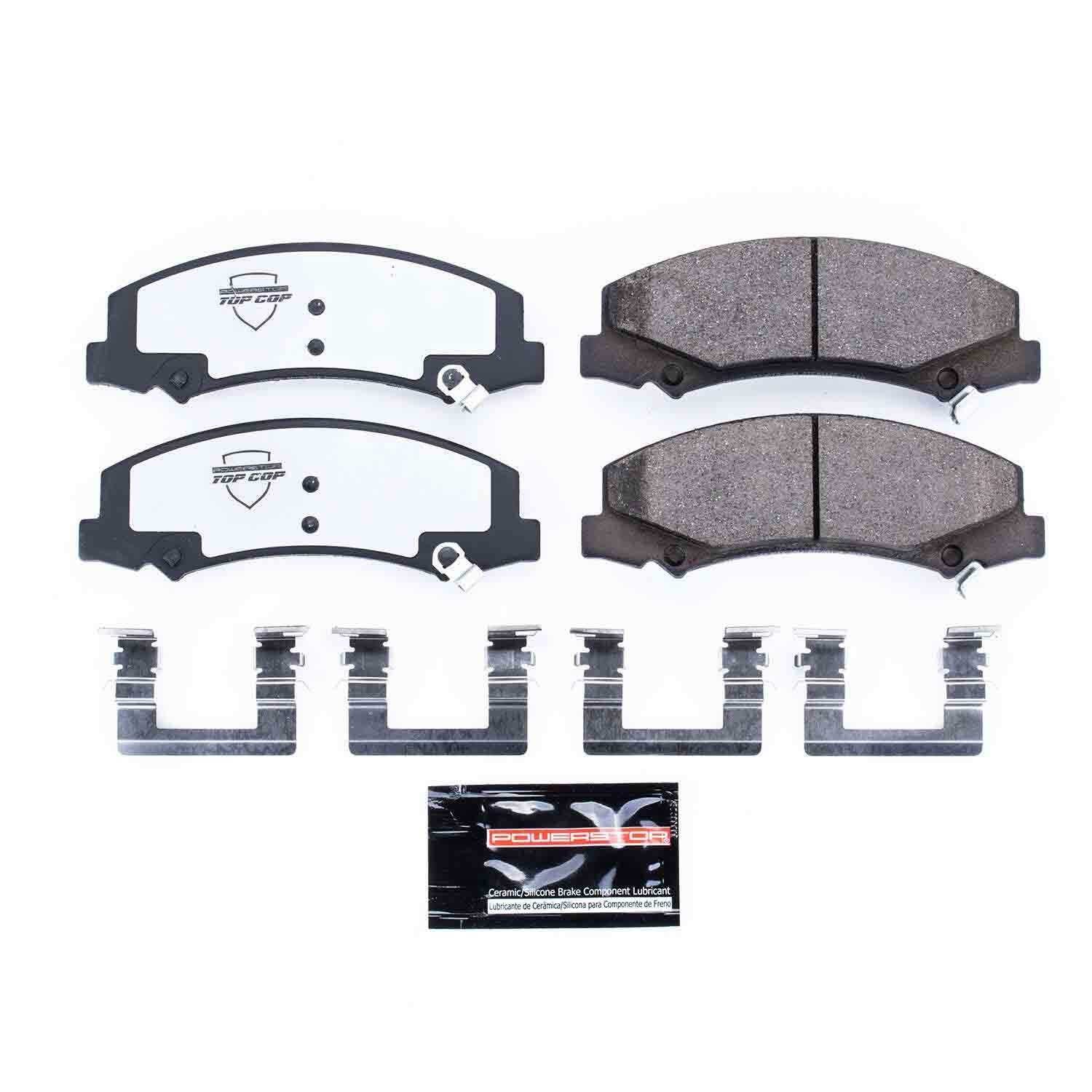 Front View of Front Disc Brake Pad Set POWERSTOP Z37-1159