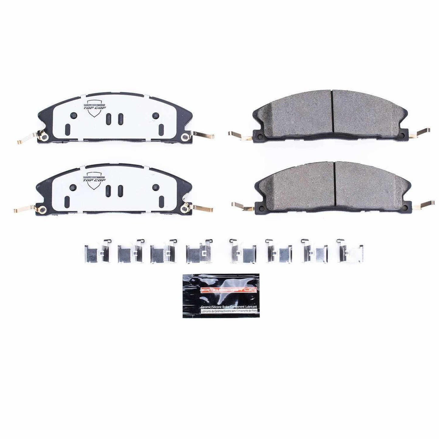 Front View of Front Disc Brake Pad Set POWERSTOP Z37-1611