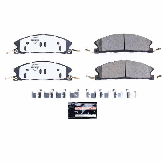 Front View of Front Disc Brake Pad Set POWERSTOP Z37-1611