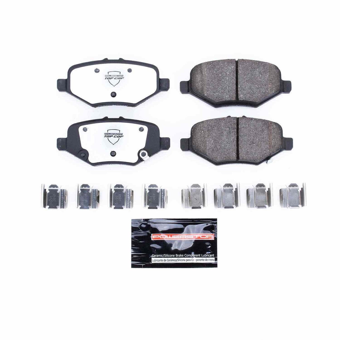 Front View of Rear Disc Brake Pad Set POWERSTOP Z37-1612