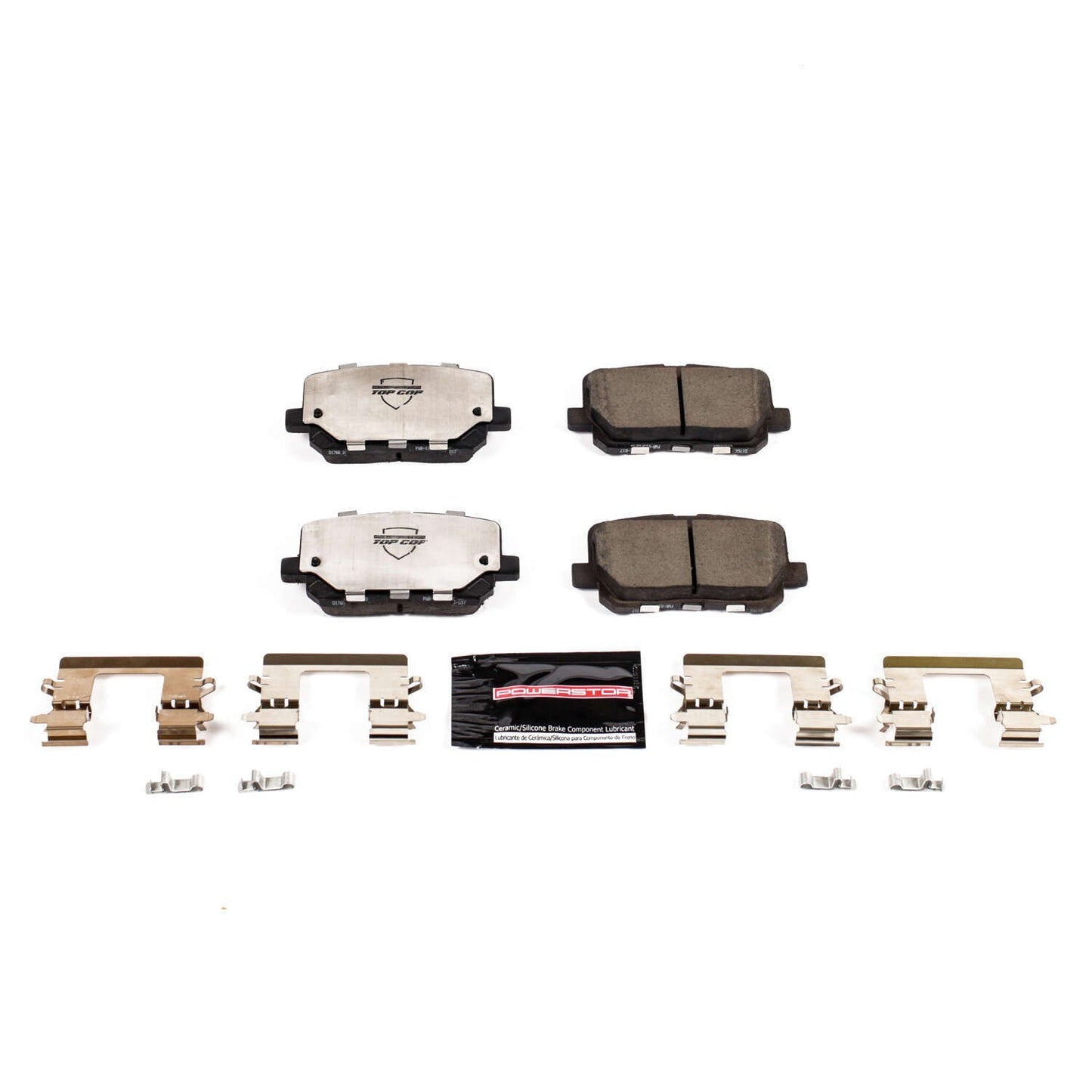 Front View of Rear Disc Brake Pad Set POWERSTOP Z37-1766