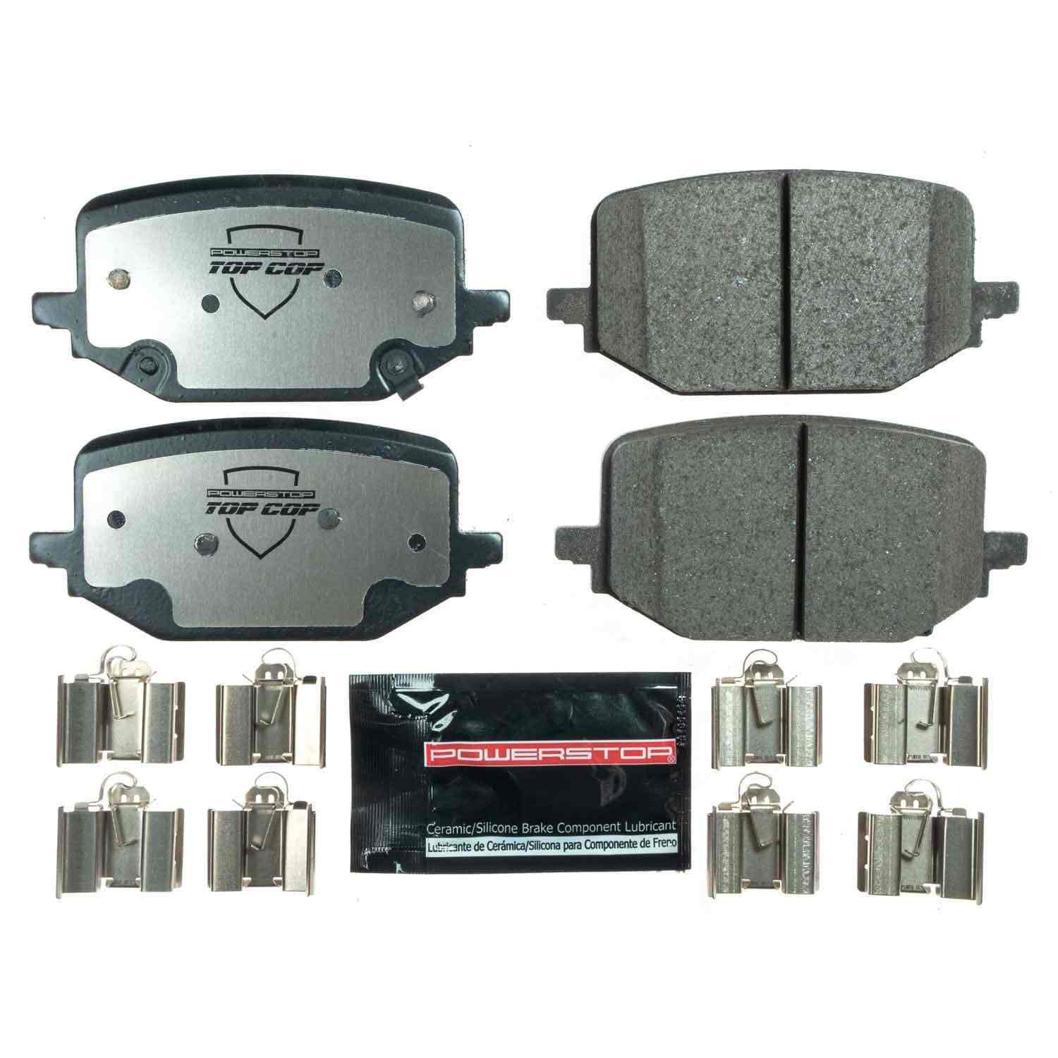 Front View of Rear Disc Brake Pad Set POWERSTOP Z37-2231