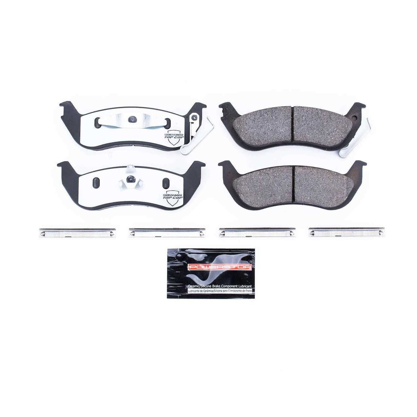 Front View of Rear Disc Brake Pad Set POWERSTOP Z37-932