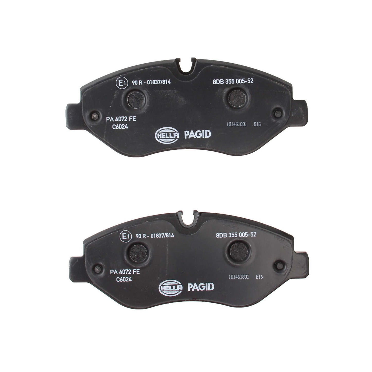 Back View of Front Disc Brake Pad Set PAGID 355005521