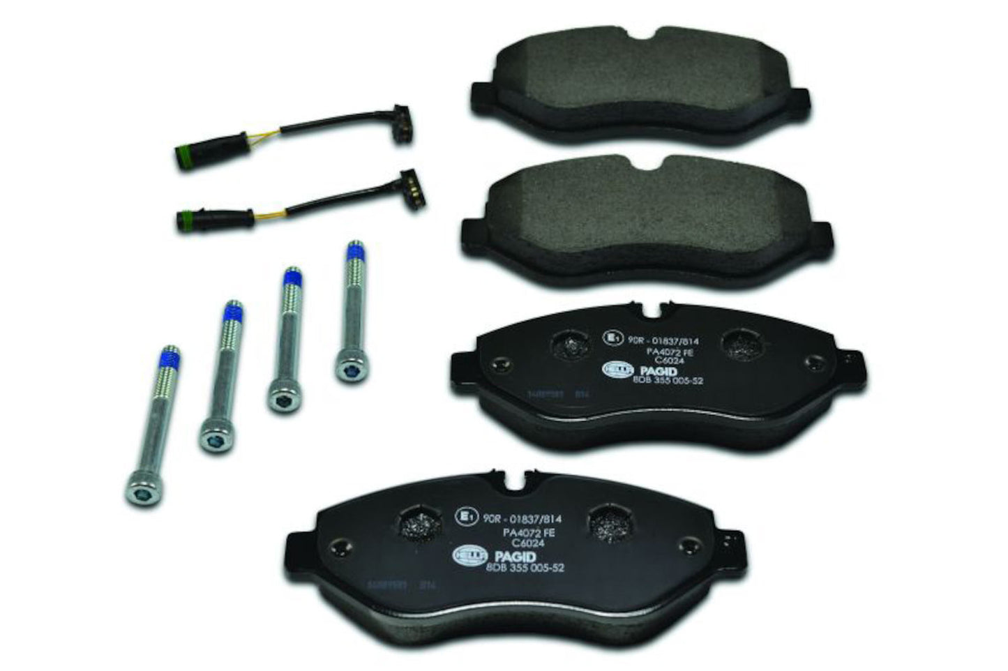 Front View of Front Disc Brake Pad Set PAGID 355005521