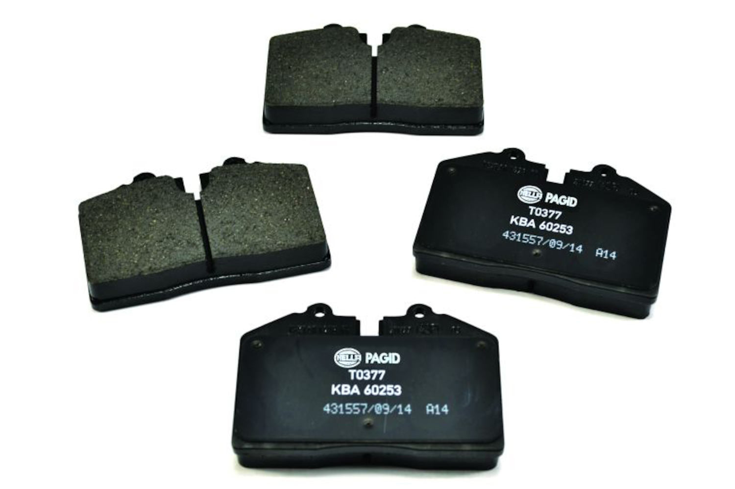 Front View of Rear Disc Brake Pad Set PAGID 355006351